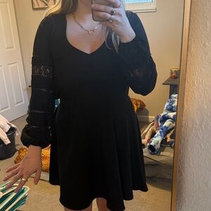 Abercrombie & Fitch Black Long Sleeve Dress